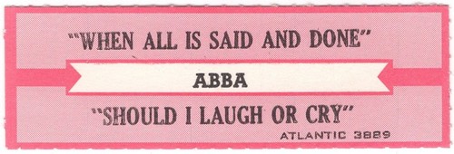 Juke box title strip - juke, abba